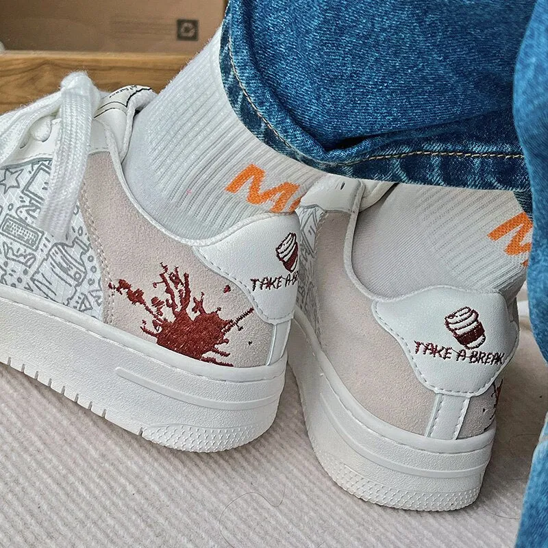 Men's Casual Embroidery Shoes