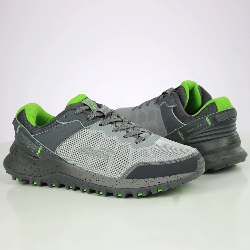 Men's Fishnet Color Block Shoes,Grey