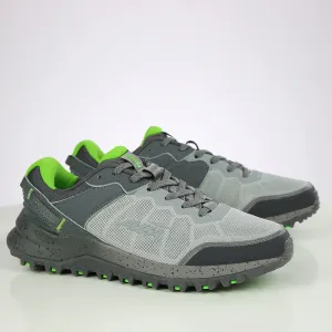 Men's Fishnet Color Block Shoes,Grey