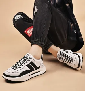Men's Leather Deluxe Casual Sneakers (In Stock)