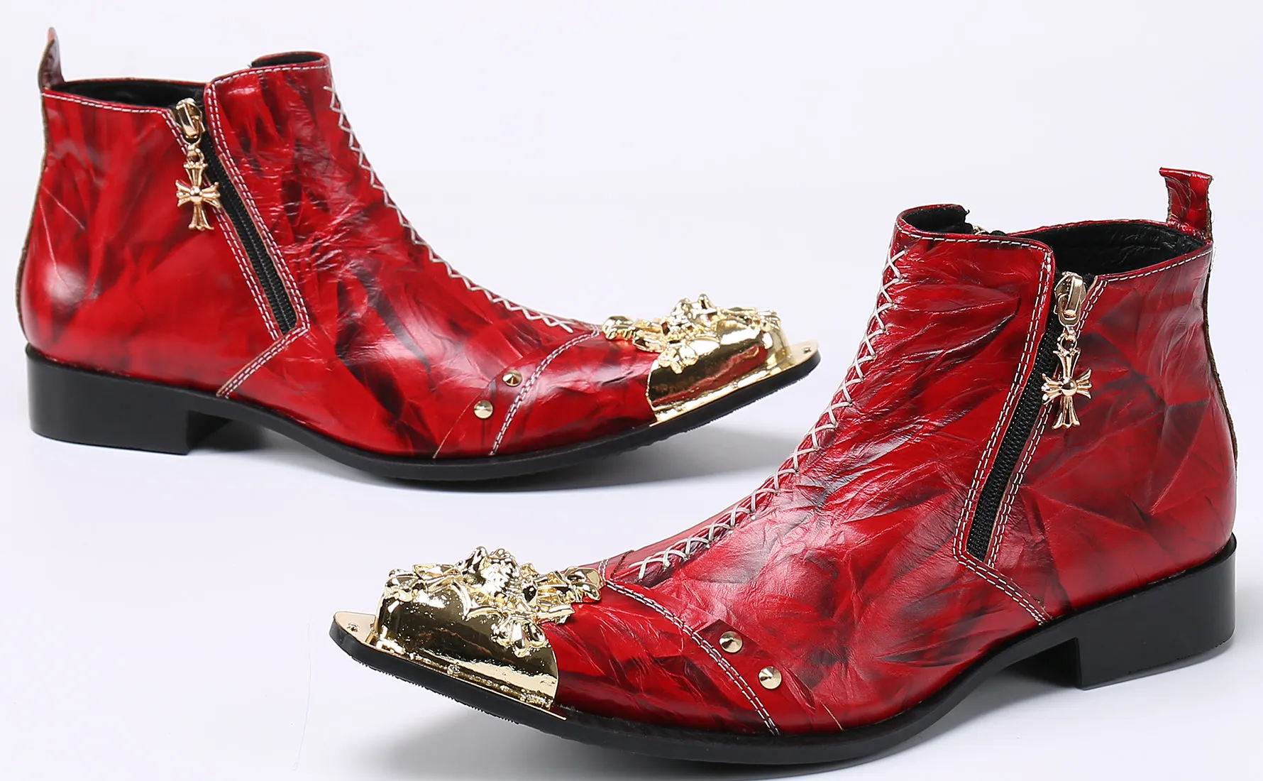 Men's Metal Tip Party Western Boots