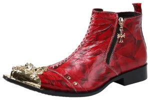 Men's Metal Tip Party Western Boots