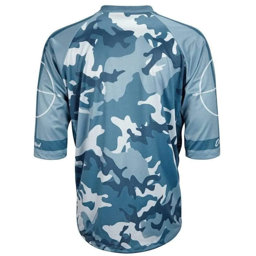 Men's Outlaw Mountain Bike Jersey - Blue Camo