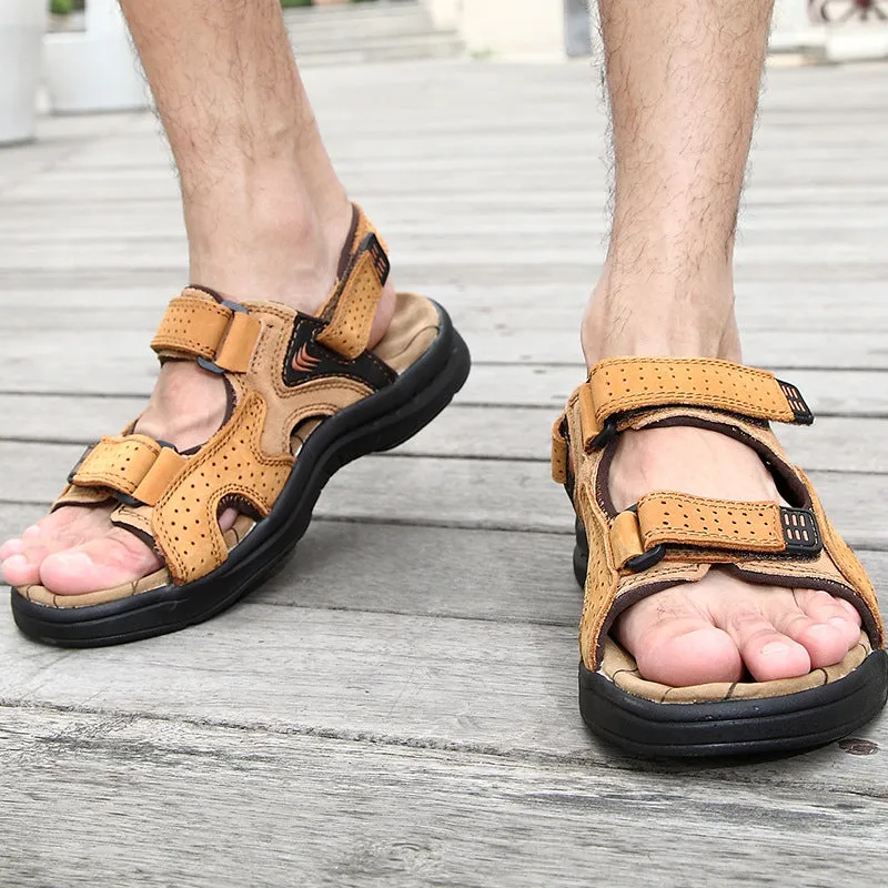 Men's Sandals Leather Casual Shoes