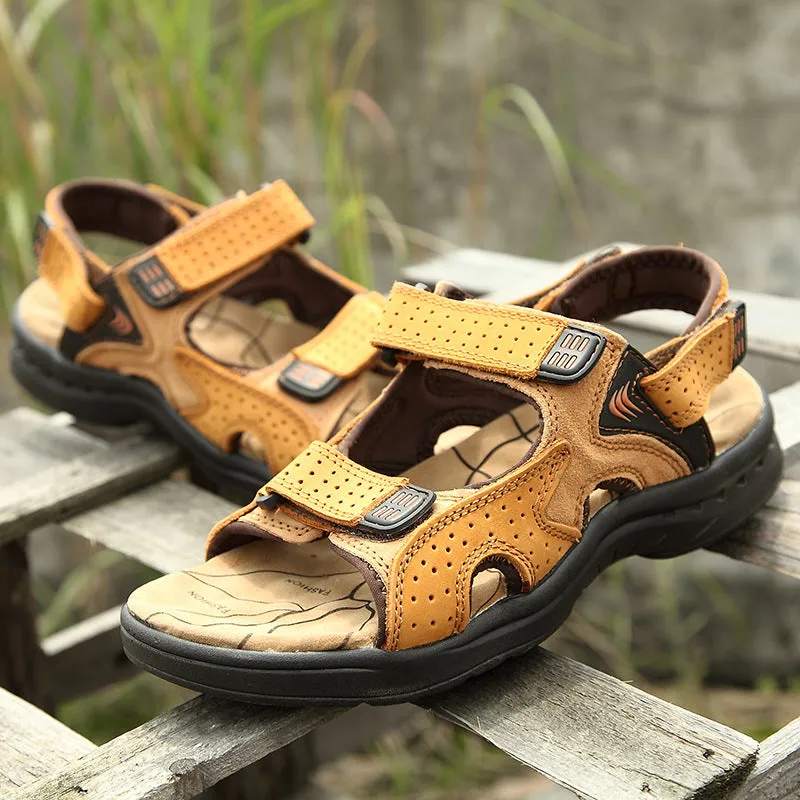 Men's Sandals Leather Casual Shoes