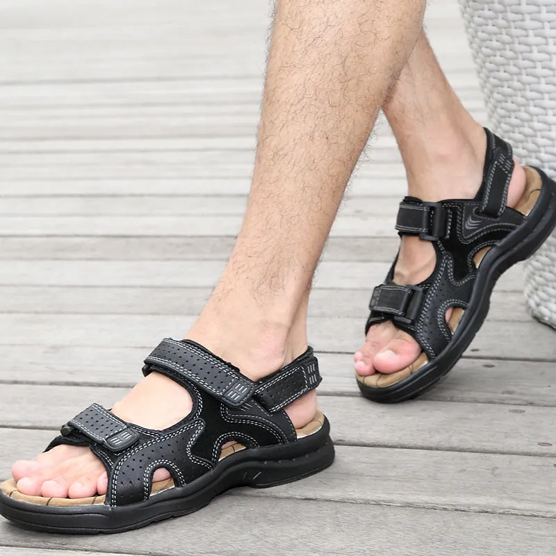 Men's Sandals Leather Casual Shoes