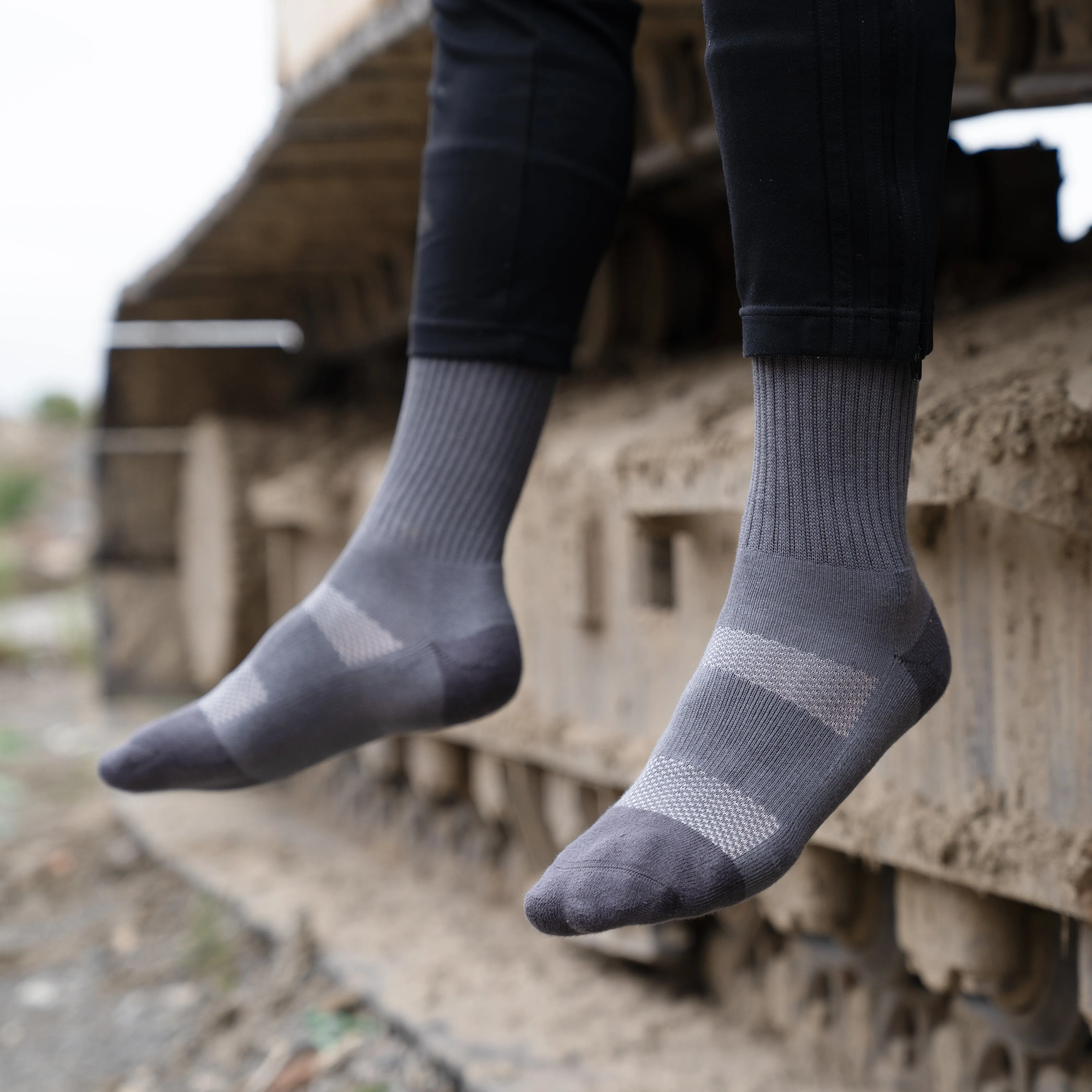 MEN'S SILVER WORK SOCKS | GREY
