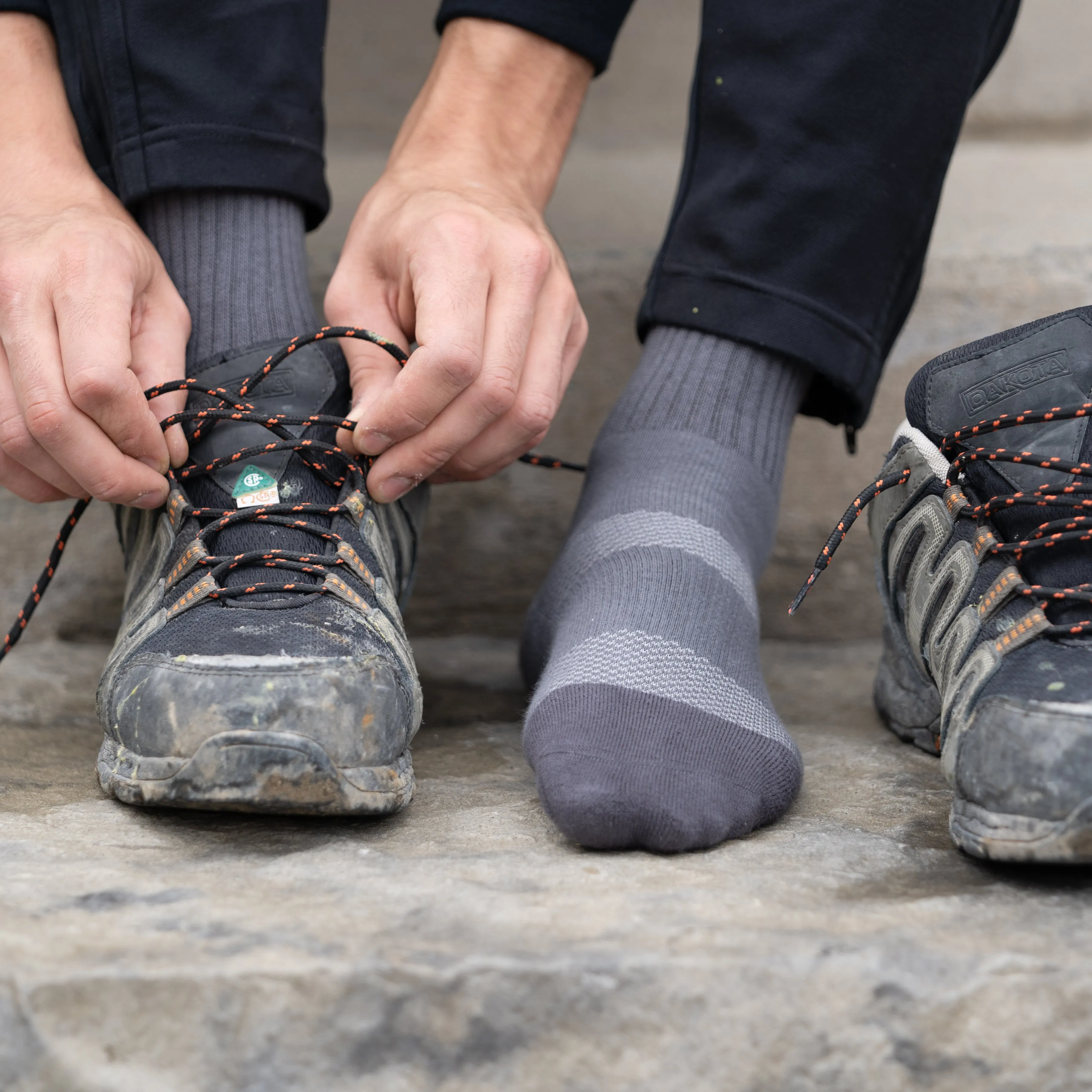 MEN'S SILVER WORK SOCKS | GREY