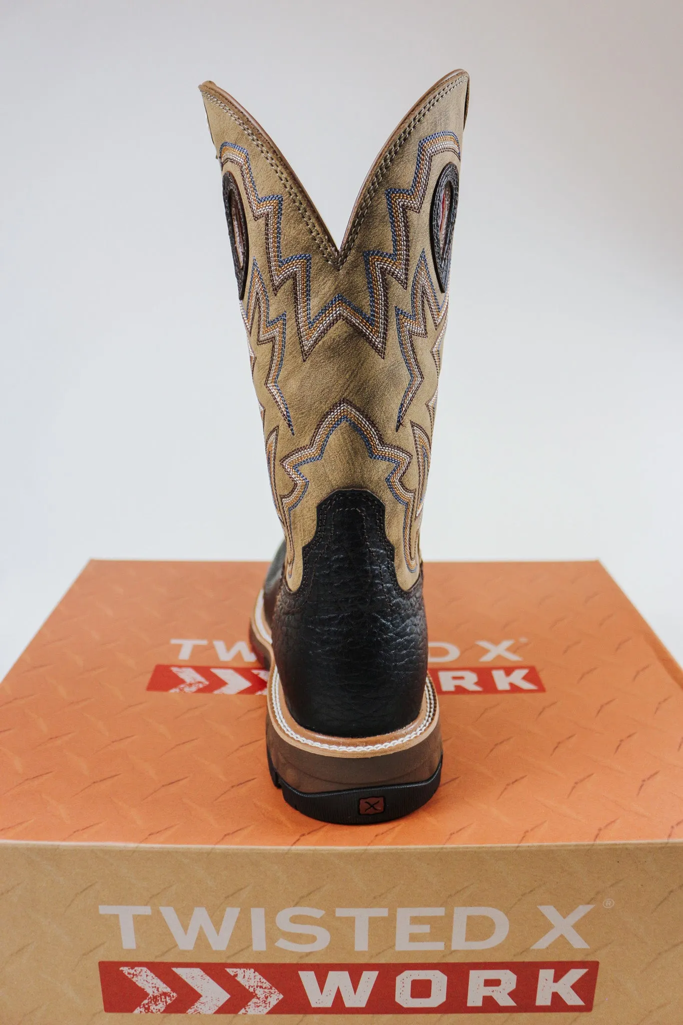 Men's Twisted X 12" Western Work Boot Nano Toe -Dark Brown
