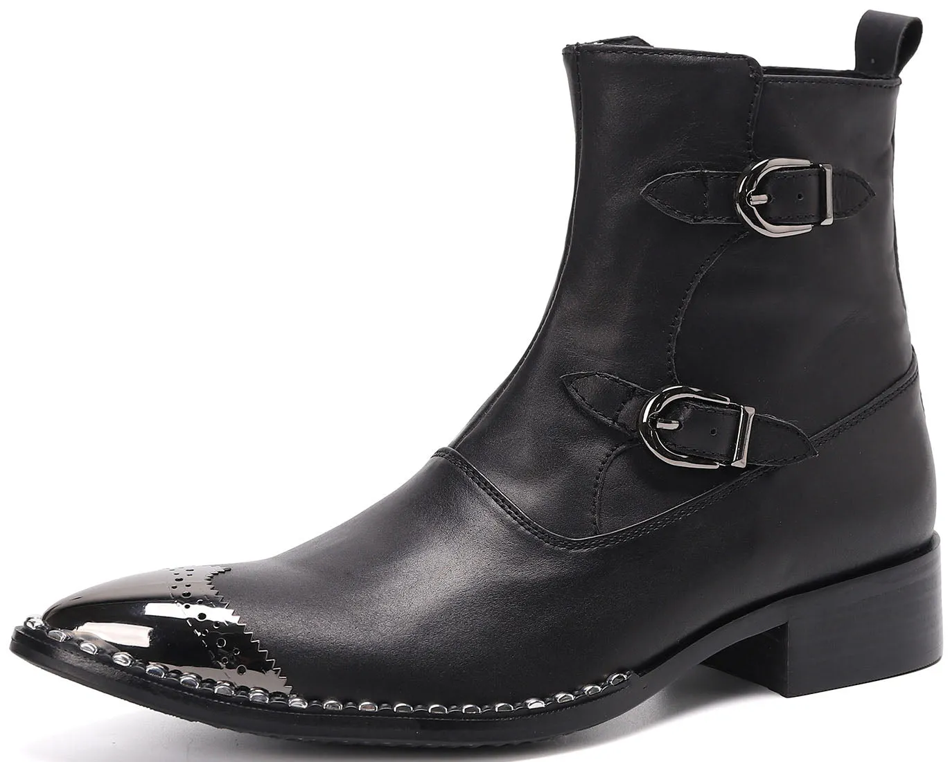 Men's Western Boots Metal Tip High Top