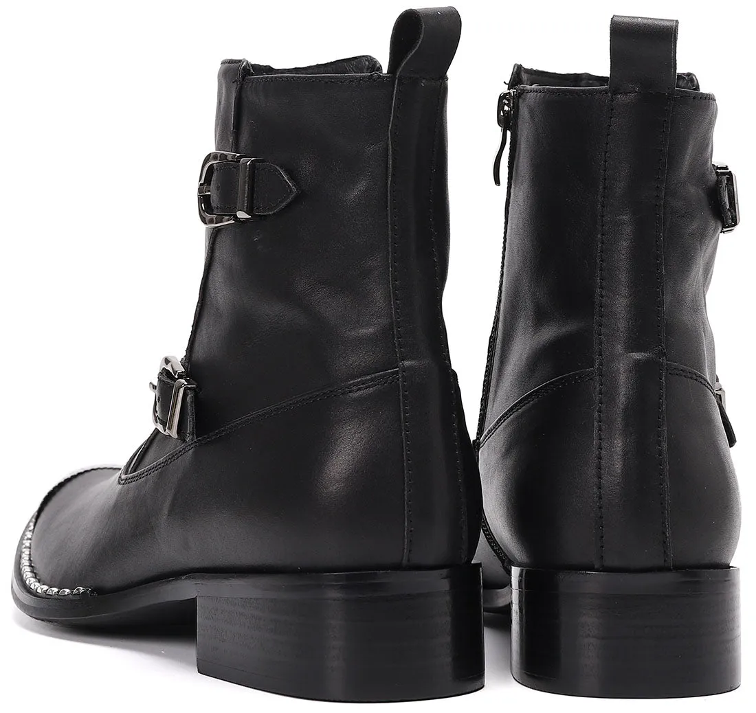 Men's Western Boots Metal Tip High Top