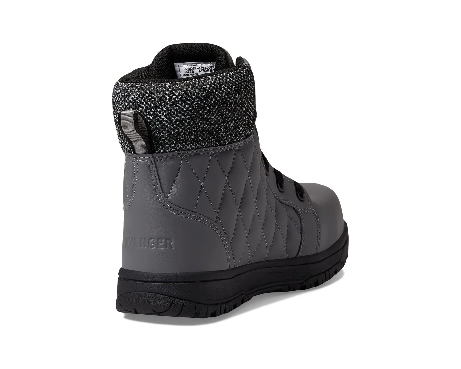 Metro 8" Avenger Work Boots, gray