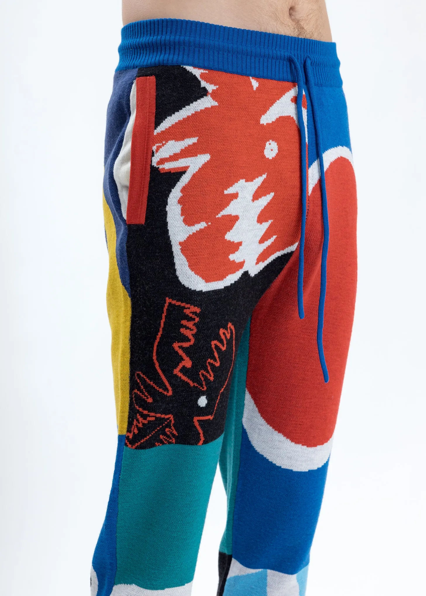 Multicolor Merino Wool Joggers