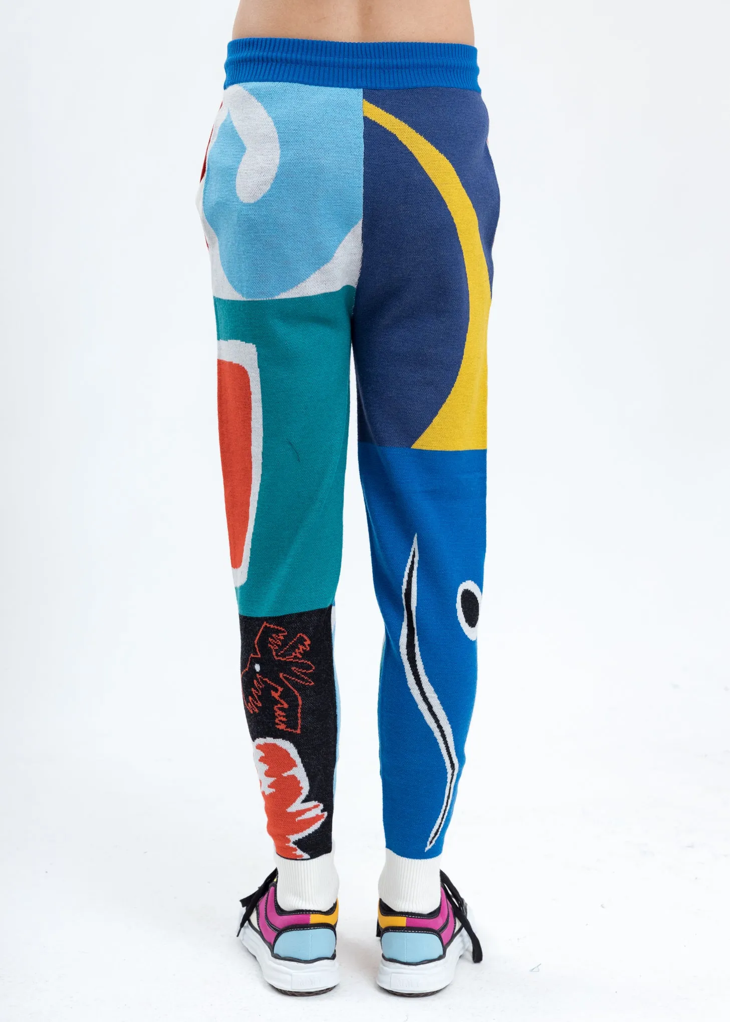 Multicolor Merino Wool Joggers
