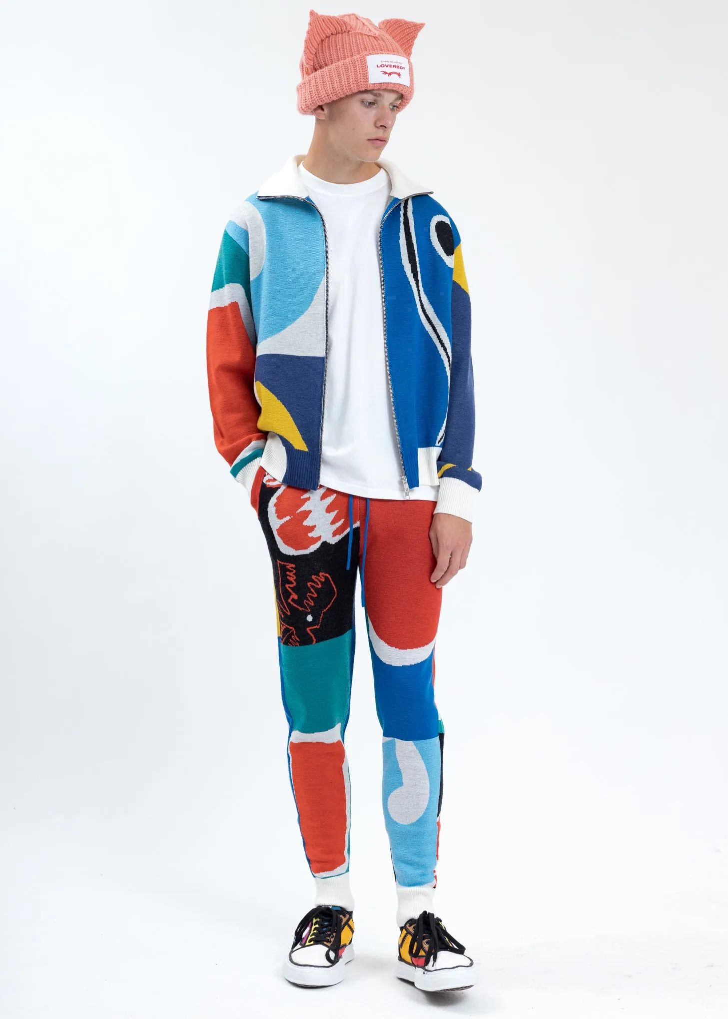 Multicolor Merino Wool Joggers