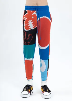 Multicolor Merino Wool Joggers