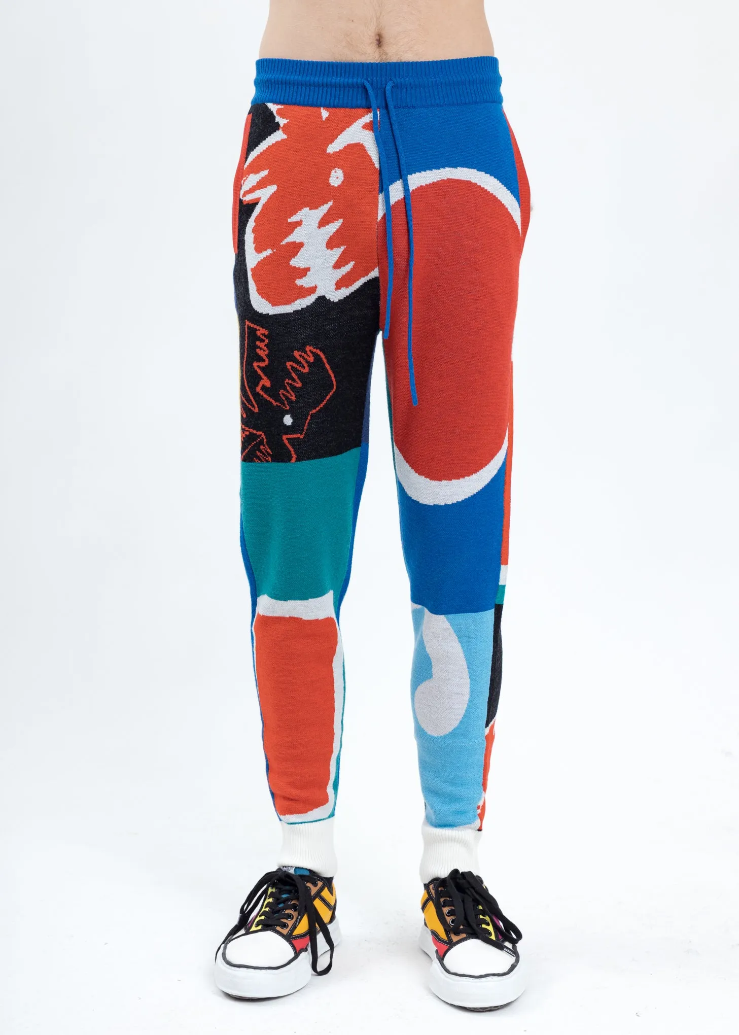Multicolor Merino Wool Joggers