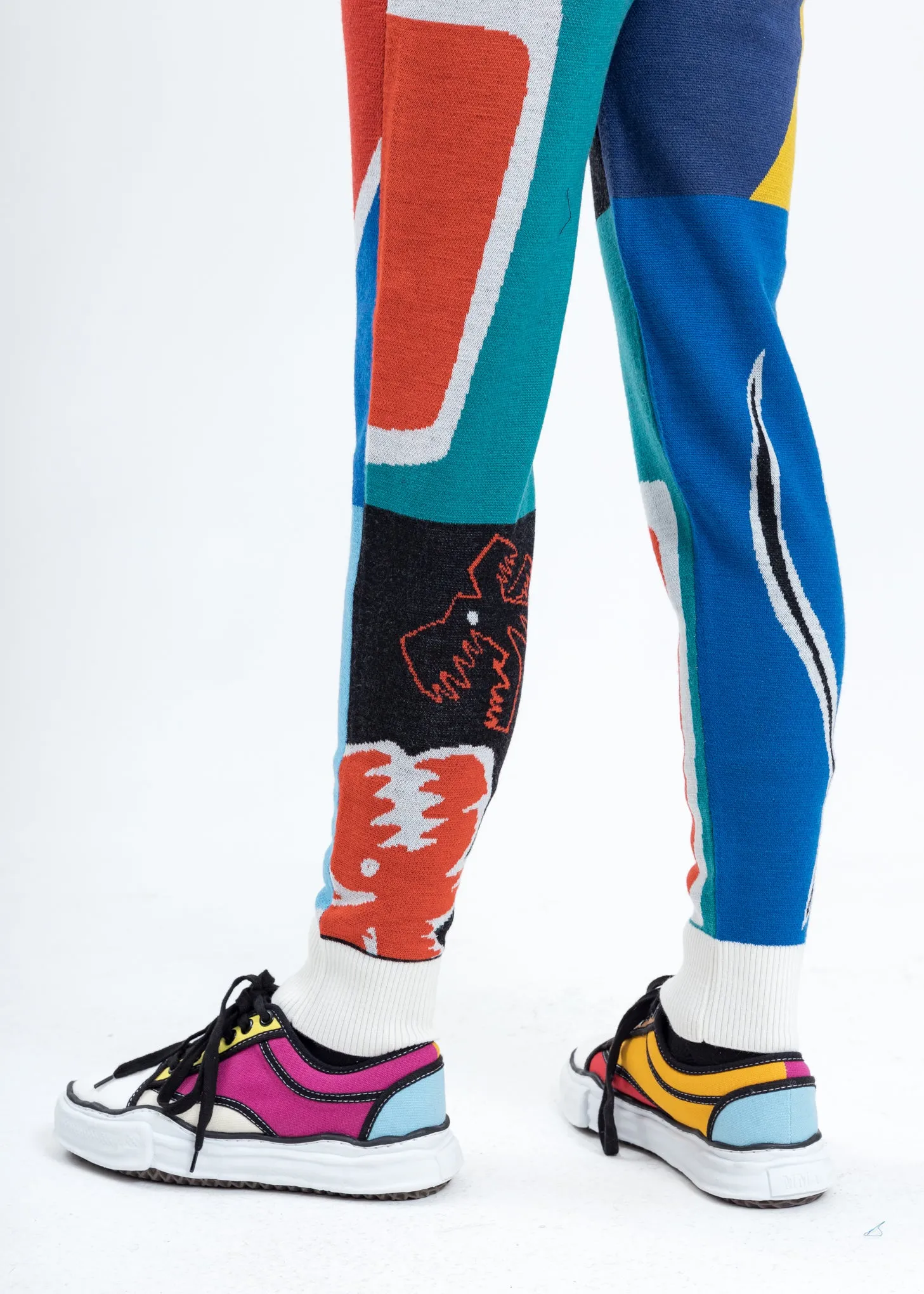 Multicolor Merino Wool Joggers