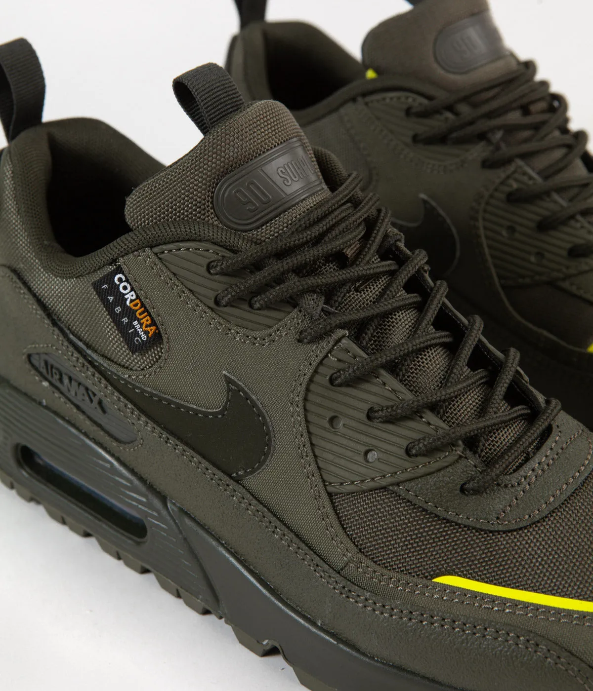 Nike Air Max 90 Surplus Shoes - Cargo Khaki / Sequoia / Lemon Venom