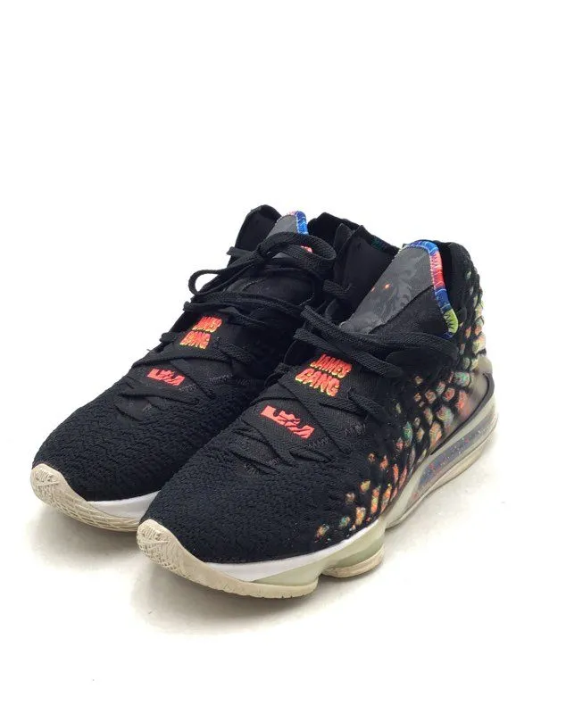 Nike Men's LeBron 17 BQ3177-005 Black Athletic Shoes - Size 13