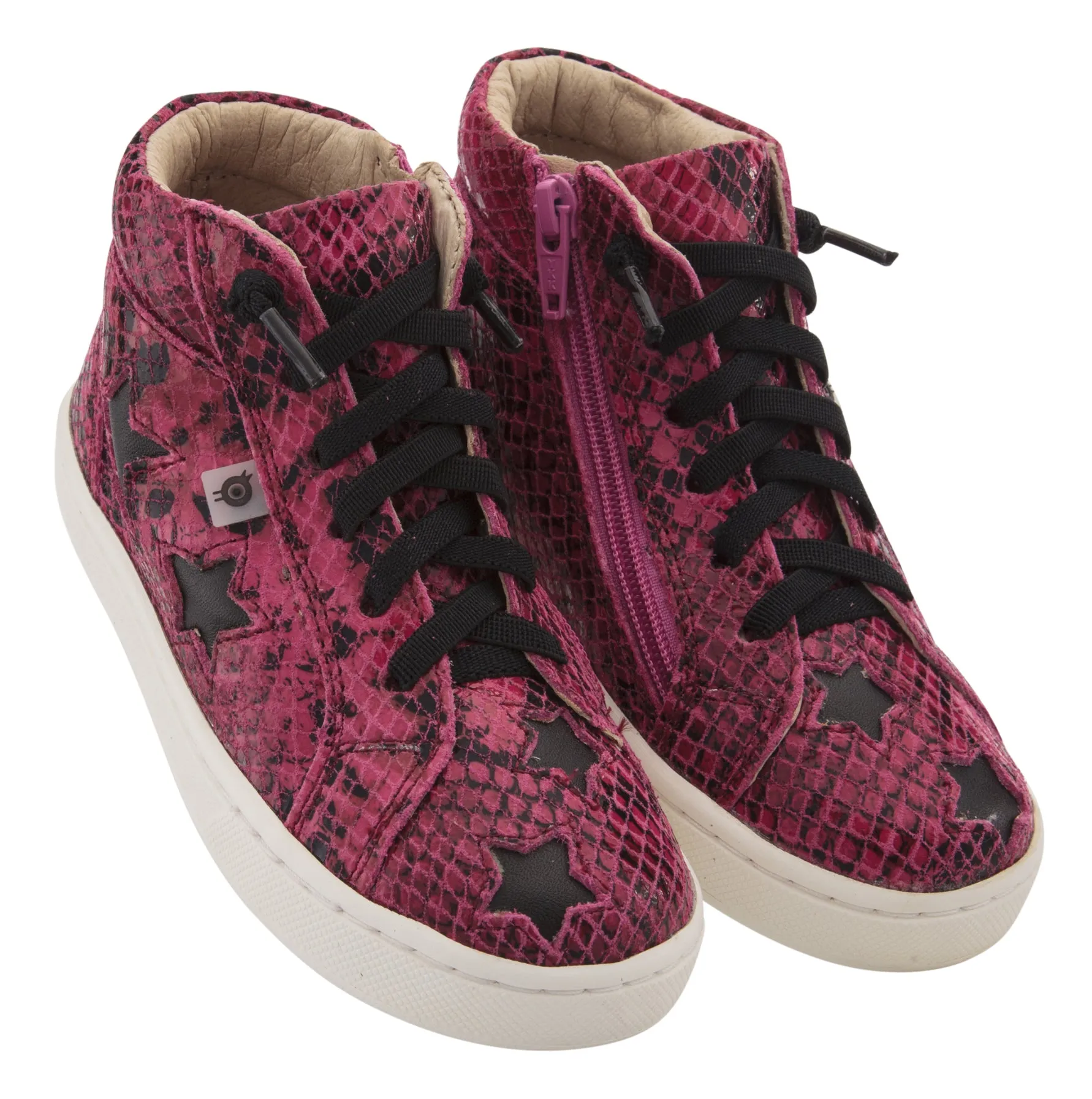 Old Soles Girl's & Boy's Starey High Top Sneaker - Red Serp/Black