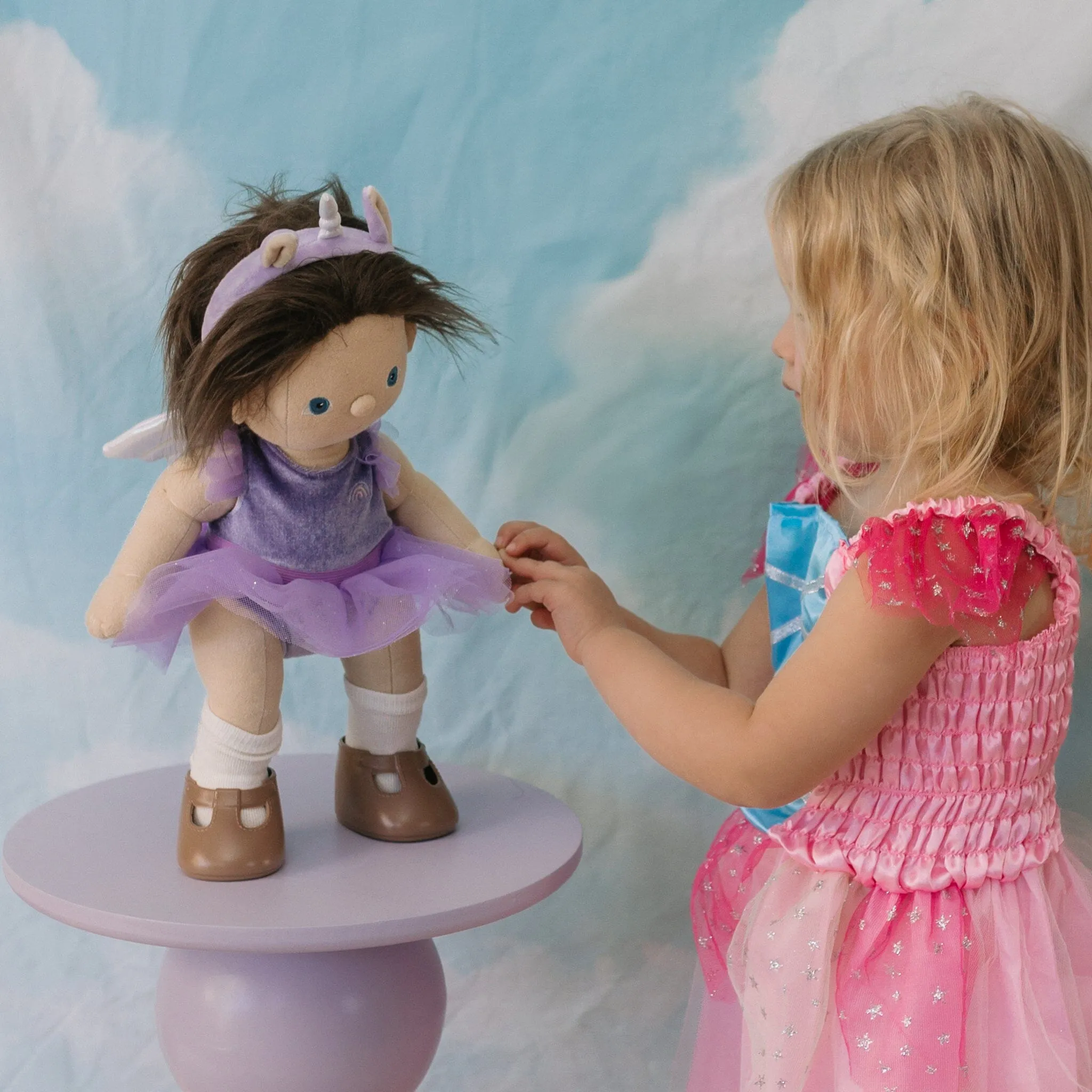 Olli Ella Dinkum Doll - Unicorn Outfit Lilac