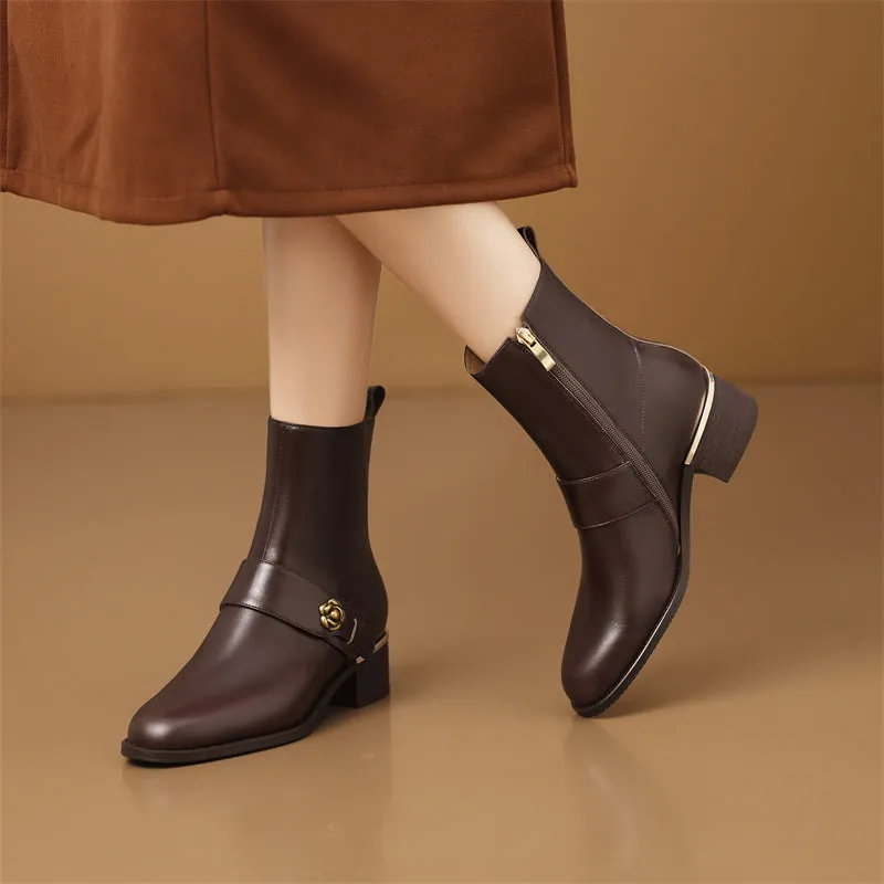 Opulessa Vintage Elegance Work Boots