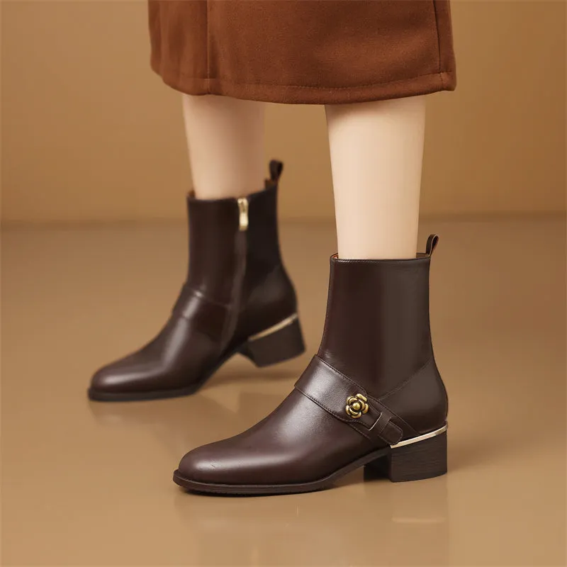 Opulessa Vintage Elegance Work Boots