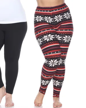Pack of 2  Leggings | PACK 146 - Red