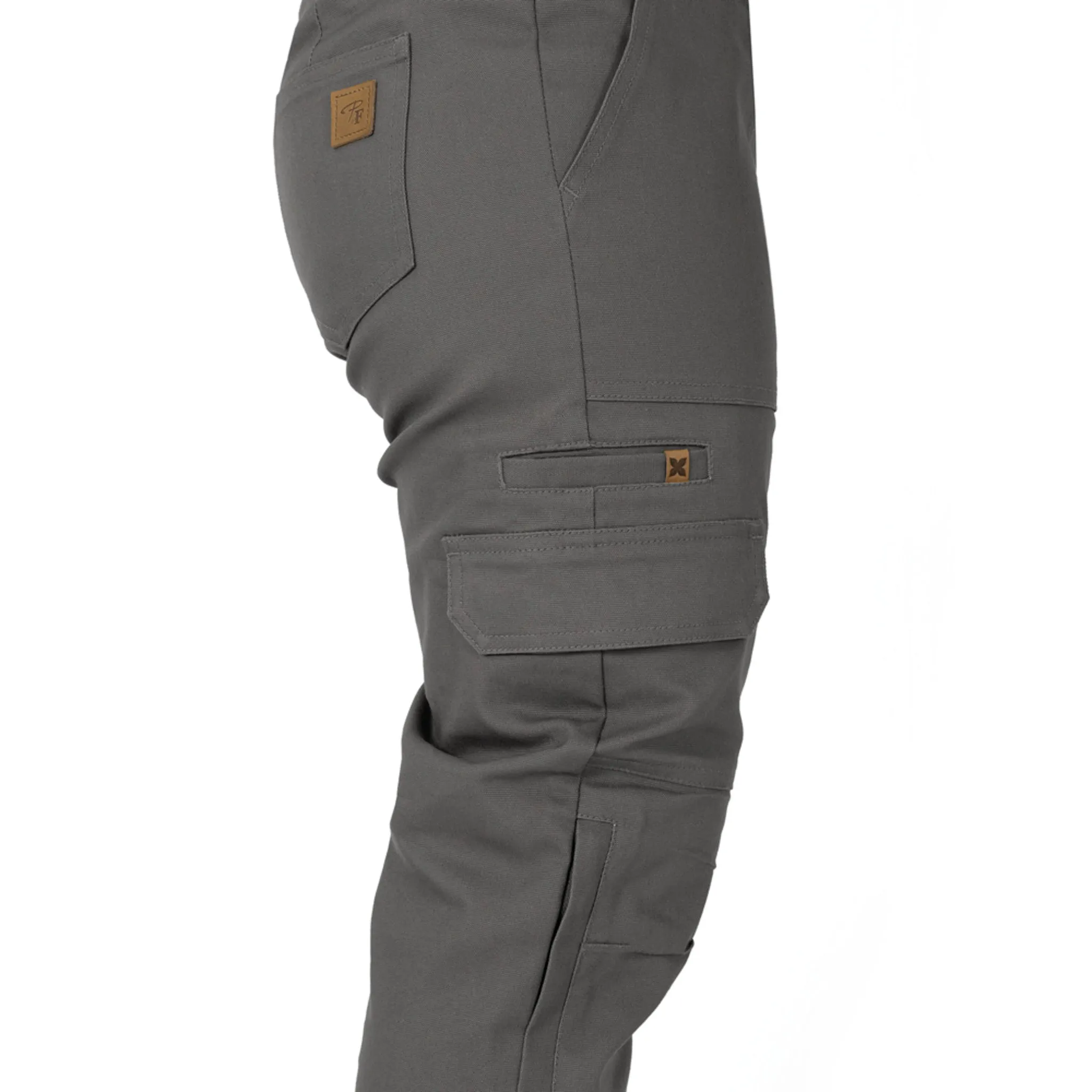 P&F Women's Jogger Style Ducktwill Work Pants, Stretchable Cotton/Spandex, Knee Pad Pockets, Elastic Waistband & Water-Repellent | Sizes XXS-2XL