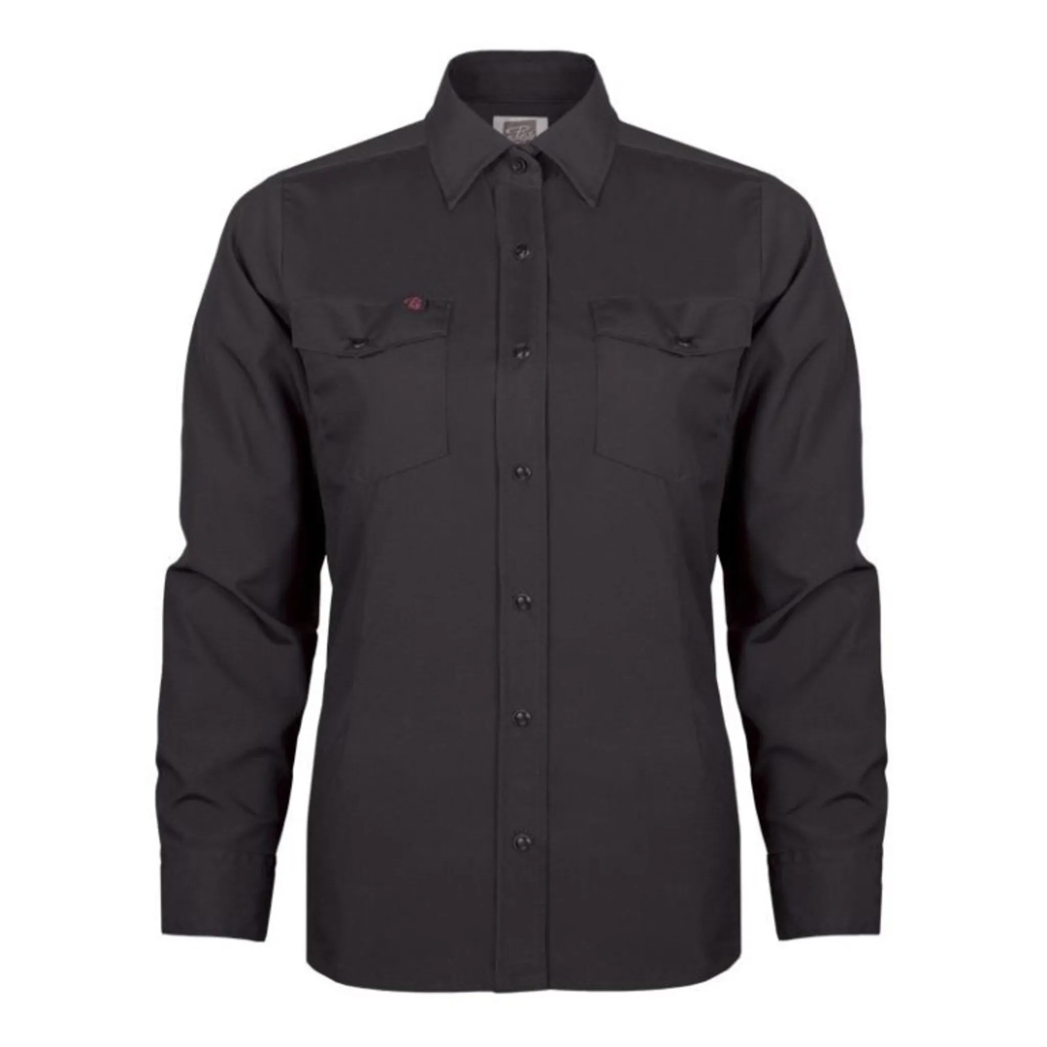 P&F Women's Stretch Work Shirt 430, Poly/Cotton Blend, Snap Button Closure, 2 Front Pockets with Pen Slots, Durable and Flexible Fit | Sizes XS-2XL