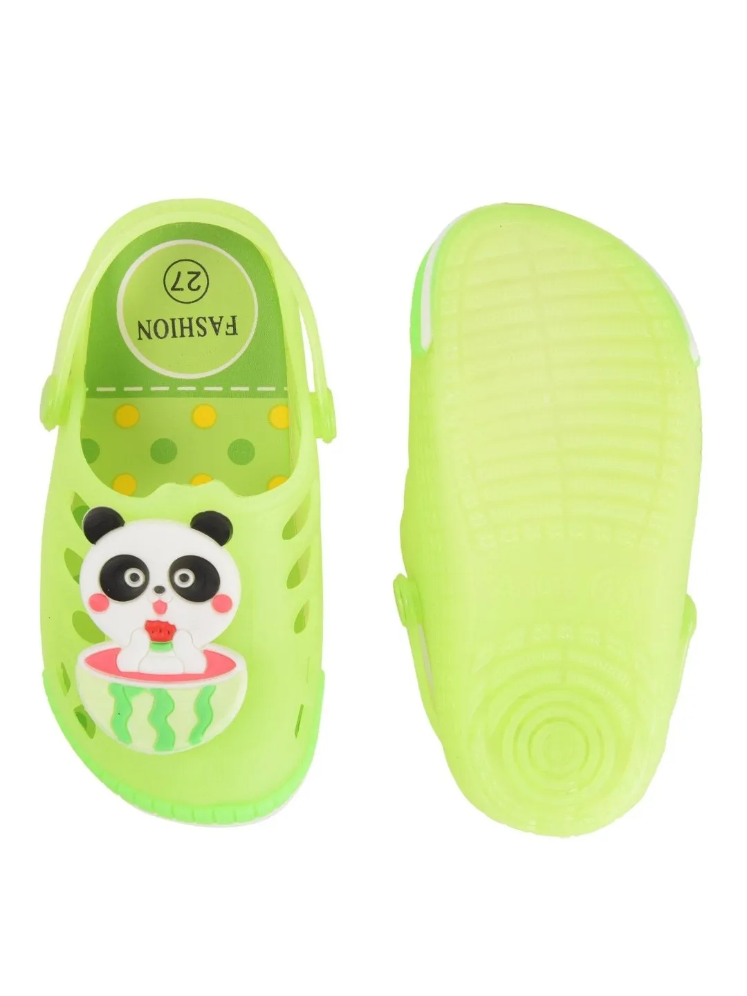 Panda & Watermelon LED Clogs for Boys