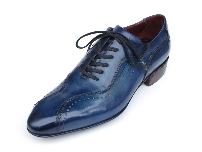 Paul Parkman Men's Blue Handmade Casual Shoes