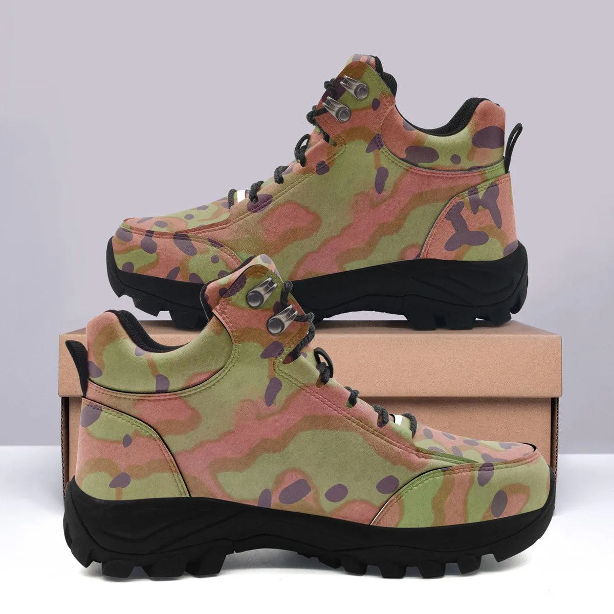 Platanenmuster German WWII Camo Patterns Hiking Shoes