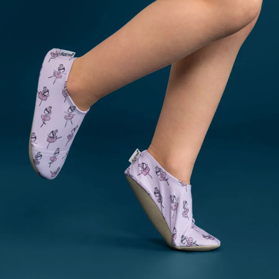 Plie Pink Ballerina Kids Slipfree Shoes