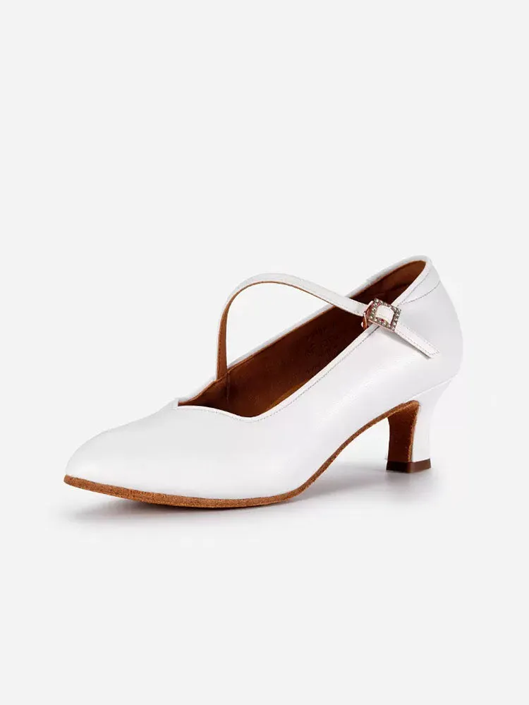 Professional Modern Dancing Shoes Soft Sole Medium High Heel Social Dance Shoes