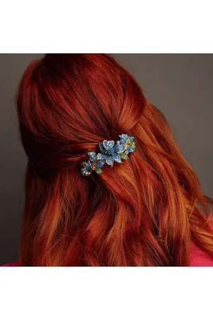 QueenMee Accessories Blue Crystal Hair Clip