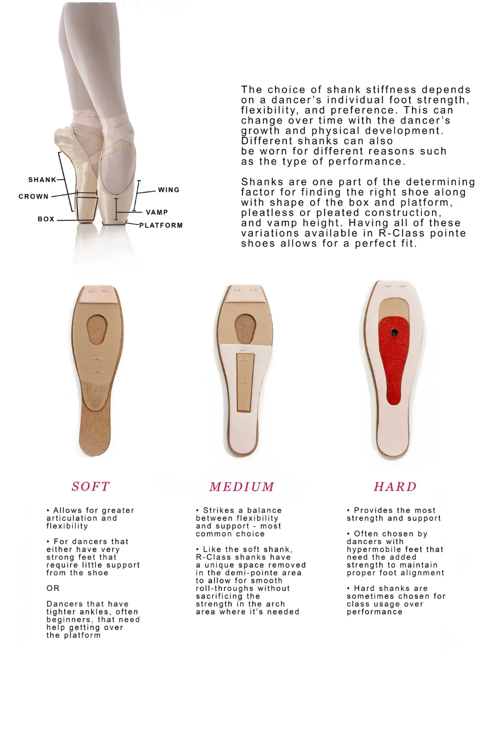 R CLASS RC30 FANTASIA U-CUT DRAWSTRING VAMP 2 SHANK FM POINTE SHOES