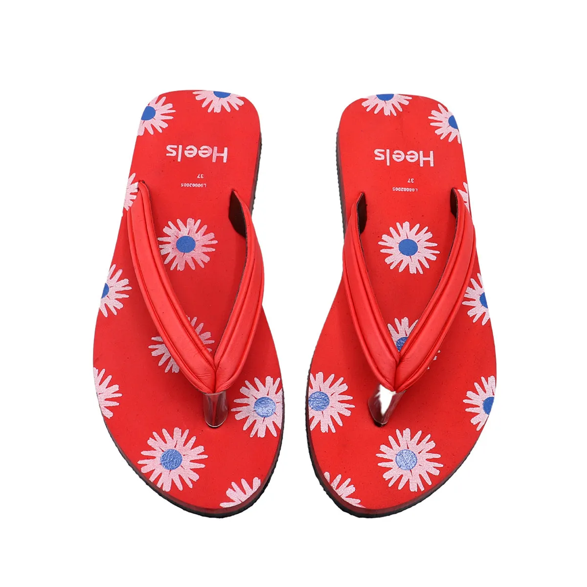 Red Casual Chappal L00002005