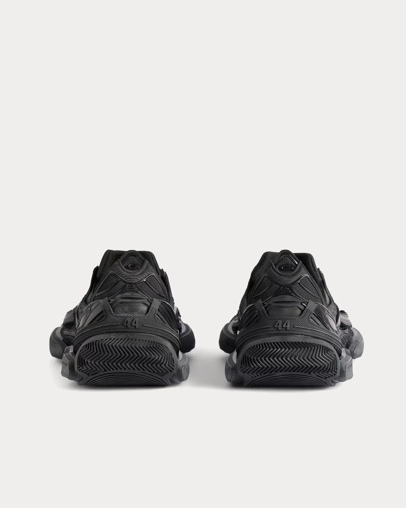 Reptile Polyurethane & Polyester Black Low Top Sneakers