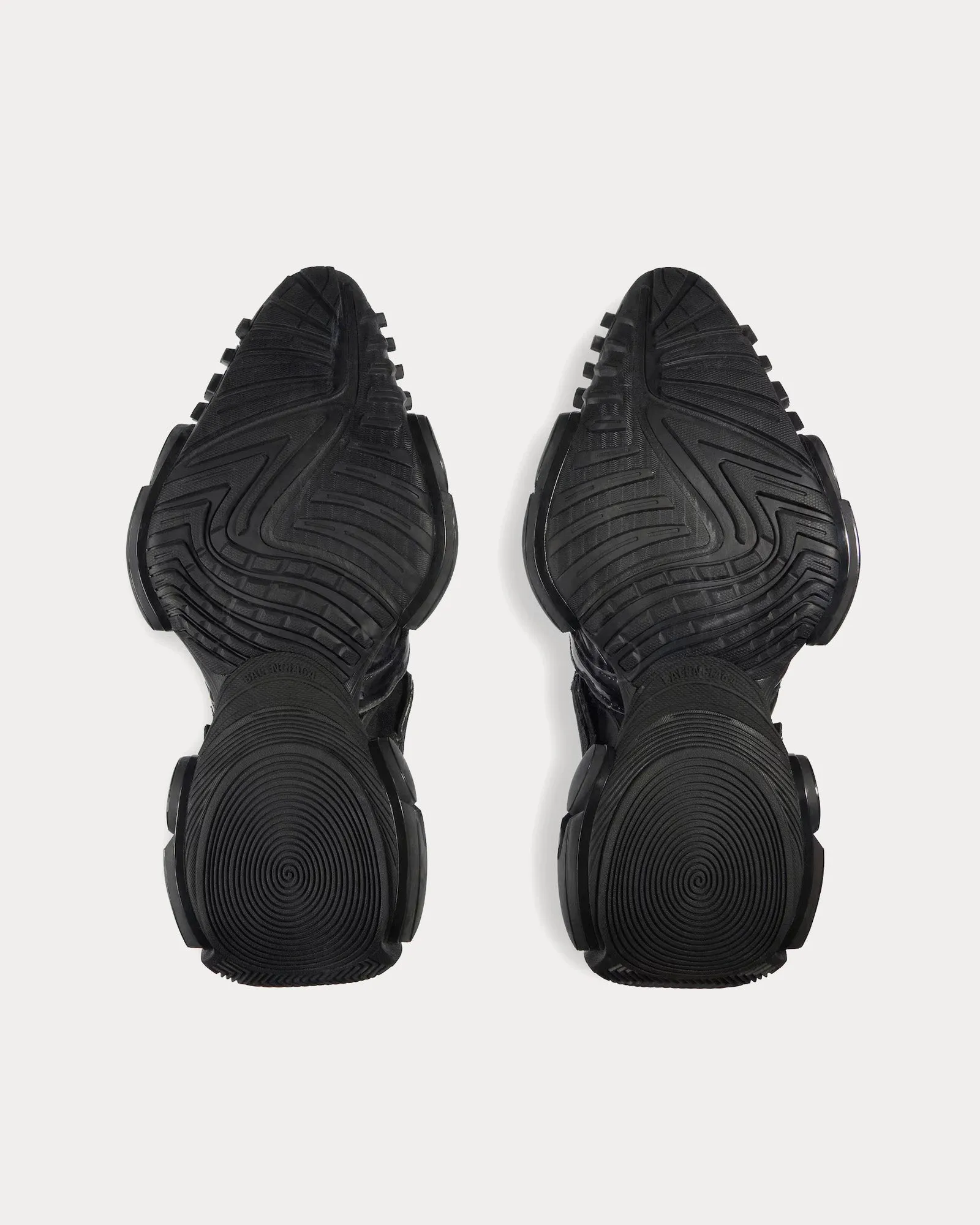 Reptile Polyurethane & Polyester Black Low Top Sneakers