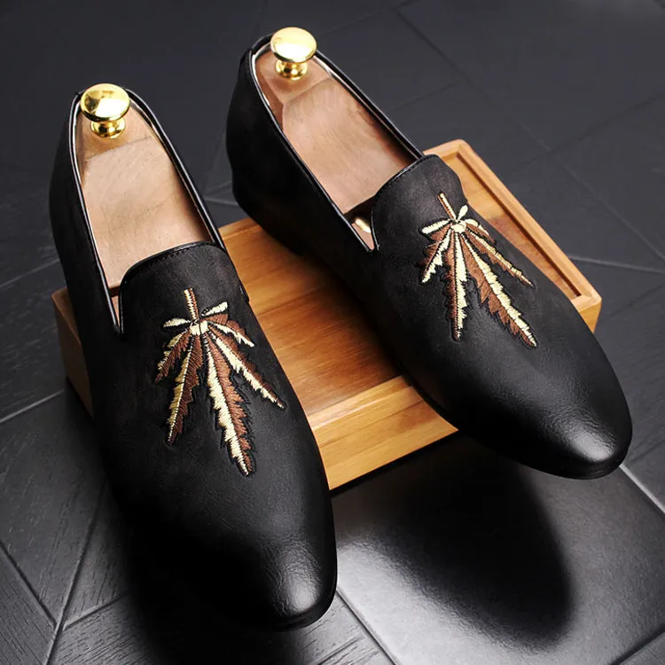 Retro pointed casual foot small leather shoes