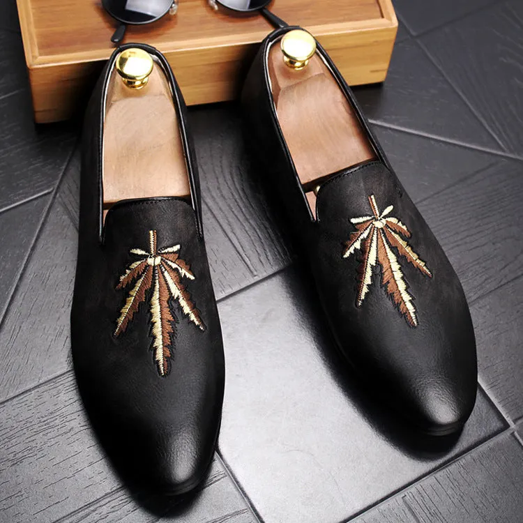 Retro pointed casual foot small leather shoes