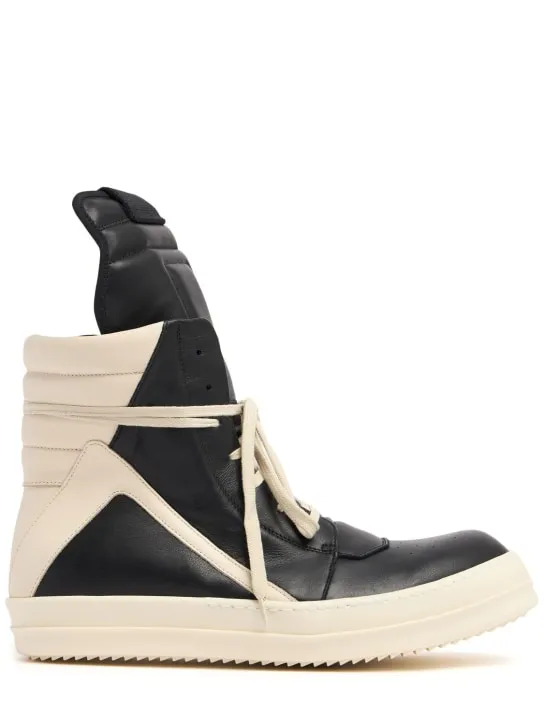 Rick Owens   Geobasket leather sneakers 