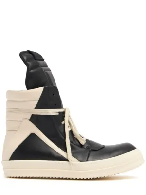 Rick Owens   Geobasket leather sneakers 