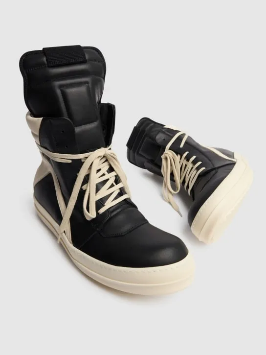 Rick Owens   Geobasket leather sneakers 