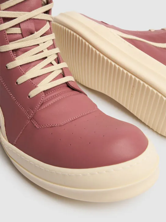 Rick Owens   Geobasket leather sneakers 