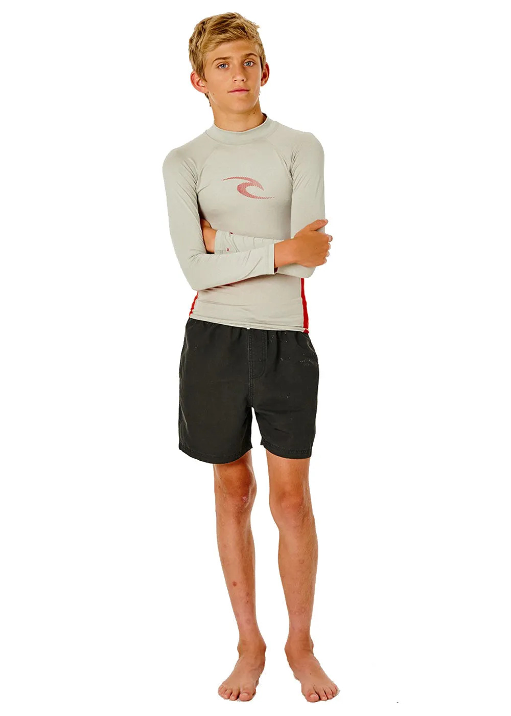 Rip Curl Boys Waves Long Sleeve Rash Guard