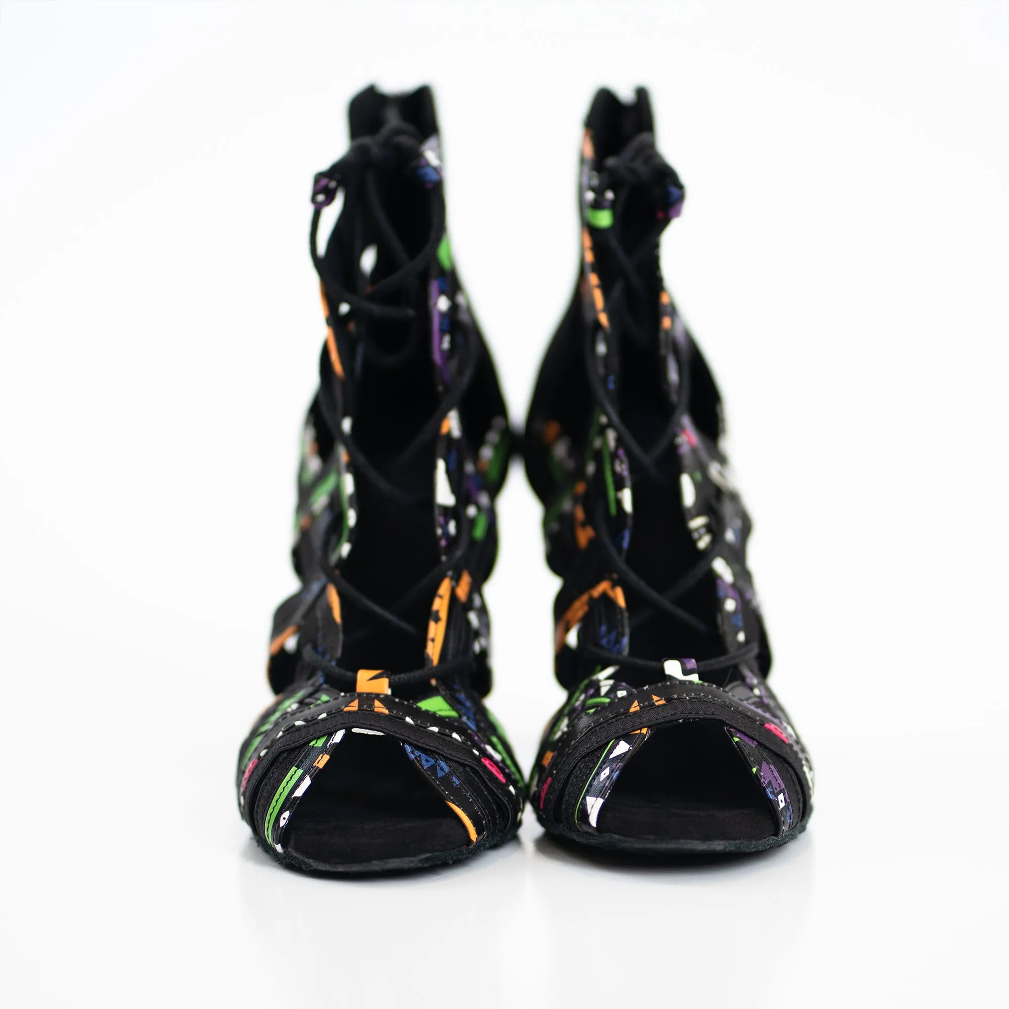 Rita Camouflage Salsa Bachata Latin Dance Shoes