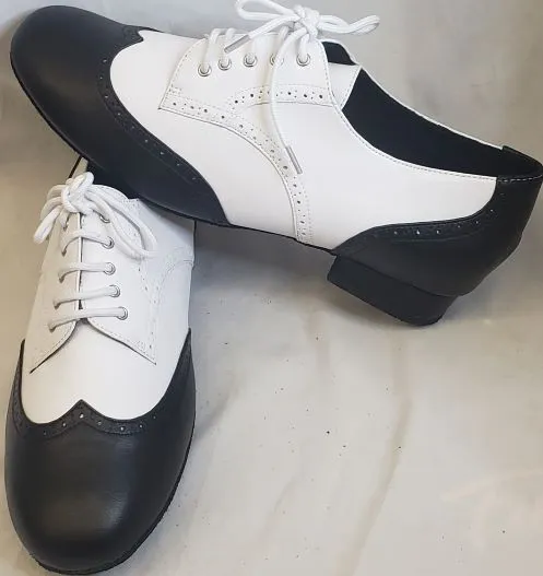 Roberto II – Men's Standard Ballroom Oxford -- Black/White